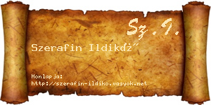 Szerafin Ildikó névjegykártya